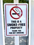 Sorry, no smoking permitted on premises